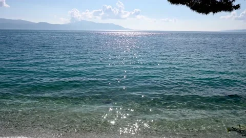 Adriatic sea in spring. Sandy beach. Stock Footage 239068055