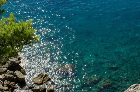 Adriatic sea view Stock Photos