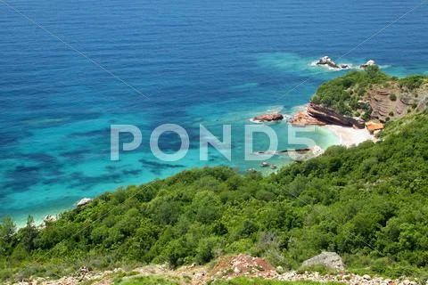Adriatic seacoast, Montenegro Stock Photos