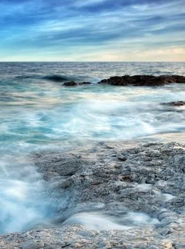 Adriatic waves Stock Photos