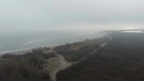 Adriatic Winter Fogscape Stock Footage 300874401