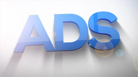 Ads Text Stinger Stock Footage 66112707
