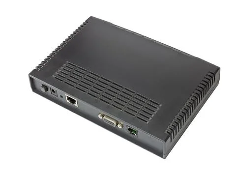 ADSL modem on a white Stock Photos