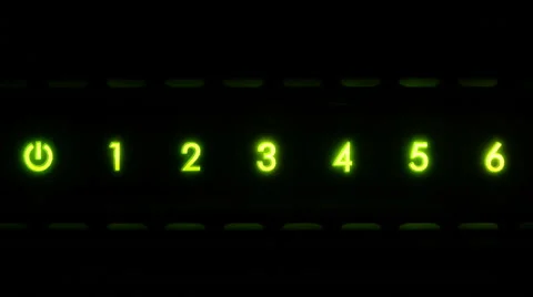 ADSL Wireless Router Lights Stock Footage 51446845
