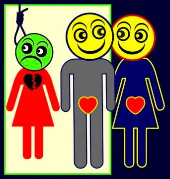 Adulterer Stock Illustration