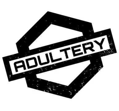 Adultery rubber stamp Stock Illustration