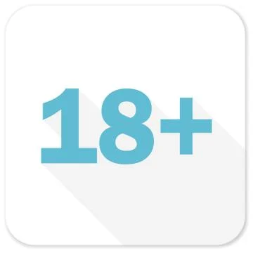 Adults blue flat icon Stock Illustration