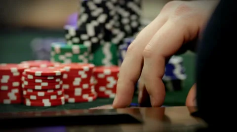 Adults playing poker card game Video stock 32864053