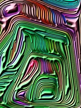 Advance of Abstract Shapes Stock Illustration