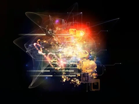 Advance of Cloud Technology Stock Illustration