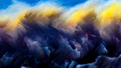 Advance of Cloudscape Ilustración de archivo