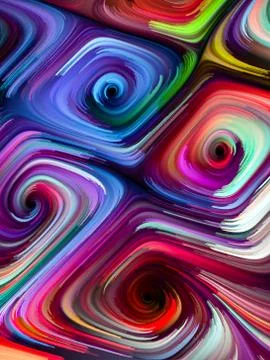 Advance of Color Flow Illustrazione stock