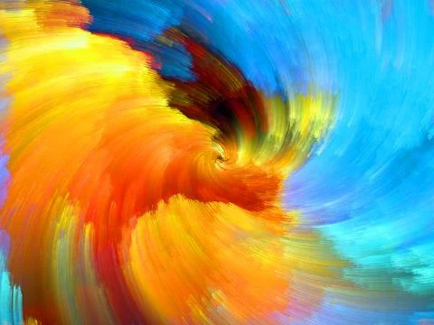 Advance of Color Stock Illustration