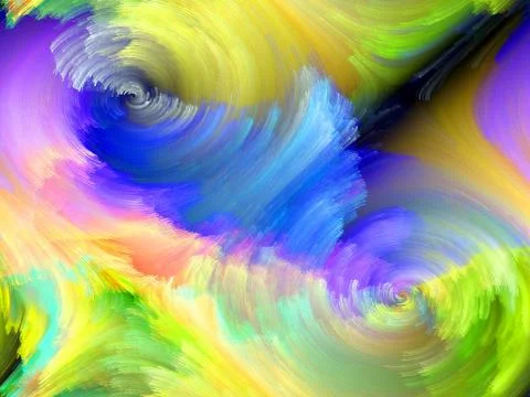 Advance of Color Illustrazione stock