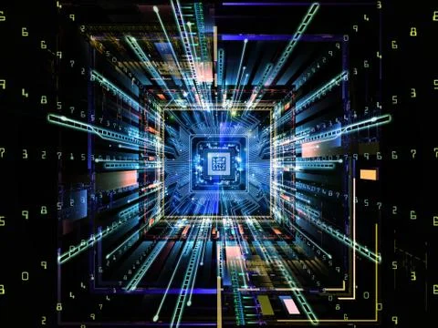 Advance of Computer Illustrazione stock