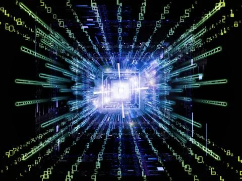 Advance of Computer Stock Illustration