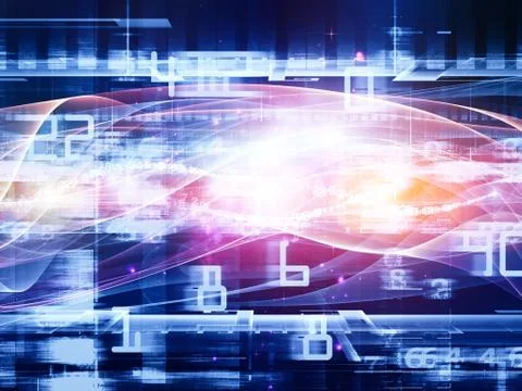 Advance of  Computing Ilustração Stock