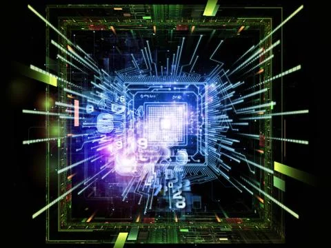 Advance of  Computing Ilustração Stock