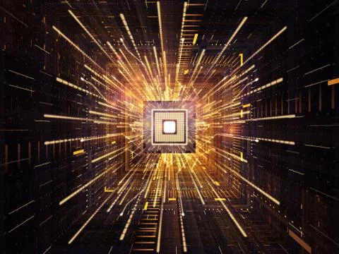 Advance of CPU Stockillustratie