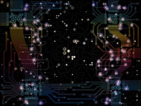 Advance of CPU Realm Illustrazione stock