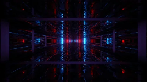 Advance Dark Underground Looping Light 4k uhd 3d rendering vj loop Stock Footage 140449303