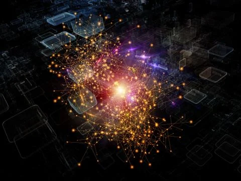 Advance of Data Cloud Stock Illustration