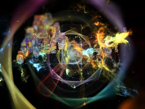 Advance of Data Cloud Illustrazione stock