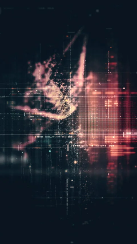 Advance Data Matrix Simulation Background Stock-Footage 278447209