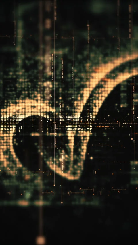 Advance Data Matrix Simulation Background Vídeos de archivo 278447277