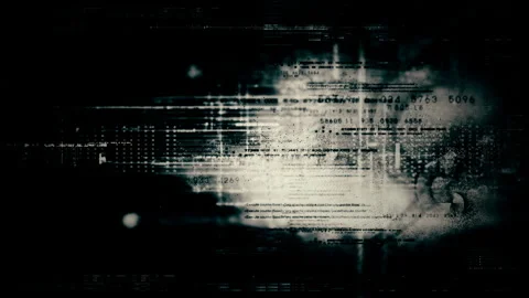 Advance Data Matrix Simulation HUD Screen Background Stock Footage 233952020