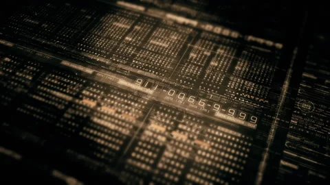 Advance Data Matrix Simulation UI Background Видео 241705390