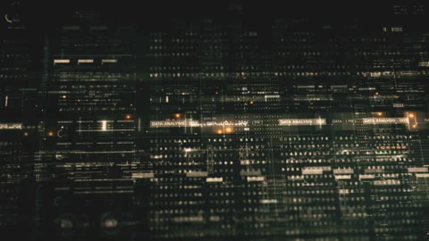Advance Data Matrix Simulation UI Background Видео 242311280