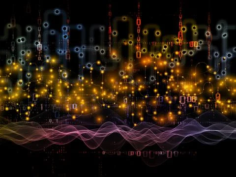 Advance of Data Transfers Stock Illustration