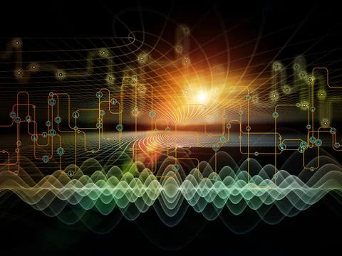 Advance of Data Transfers Illustrazione stock