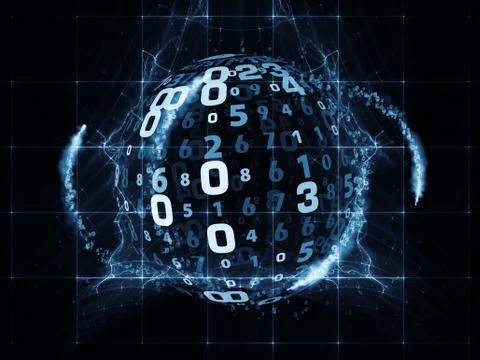Advance of Digital Information Stock Illustration