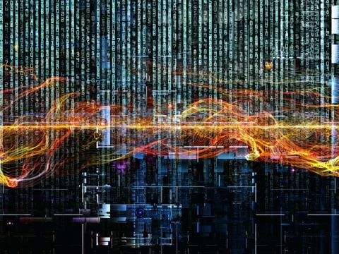 Advance of Digital Network Illustrazione stock