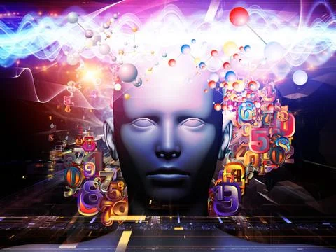 Advance of Digital Science Stock Illustration