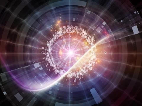 Advance of Digital World Stock Illustration