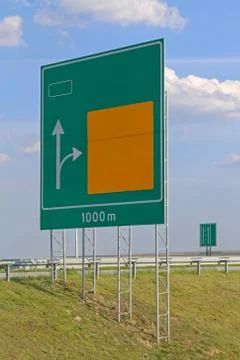Advance Direction Sign Foto stock