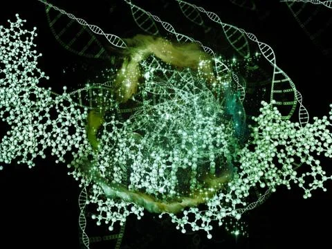 Advance of DNA Stock Illustration