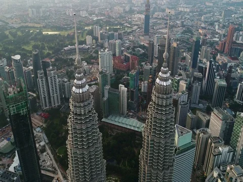 Advance engineering knowledge was applied to built iconic skyscraper. Video stock 80871282