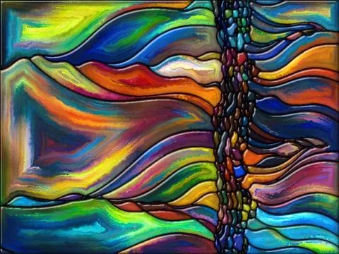 Advance of Glass Illustrazione stock