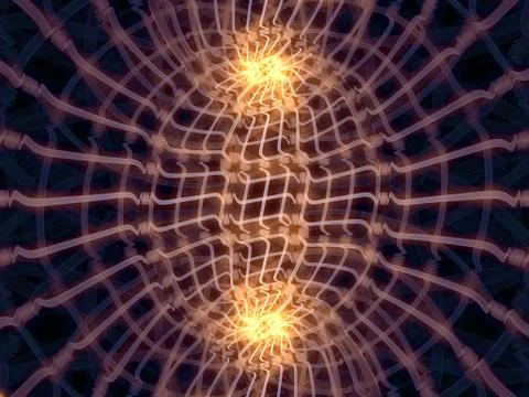 Advance of Grid Lines Stock Illustration