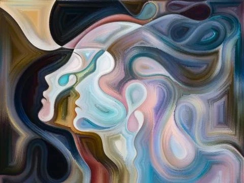 Advance of Inner Colors Stock Illustration