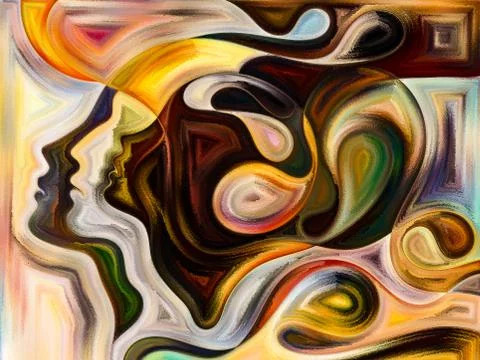 Advance of Inner Colors Stock Illustration