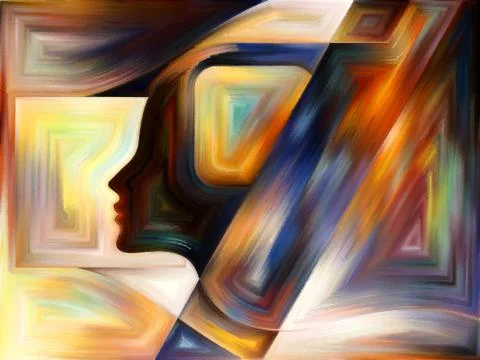 Advance of Inner Paint Stock Illustration