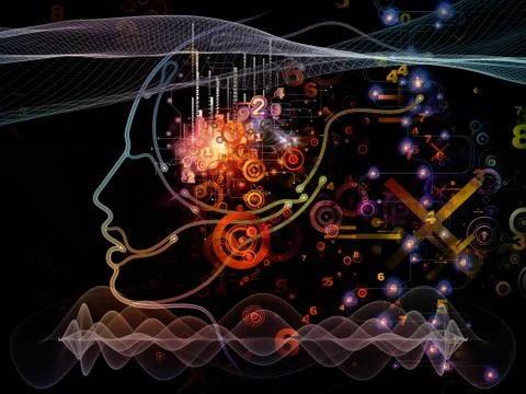 Advance of Machine Consciousness Stock Illustration