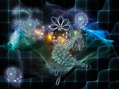 Advance of Math Visualization 스톡 일러스트