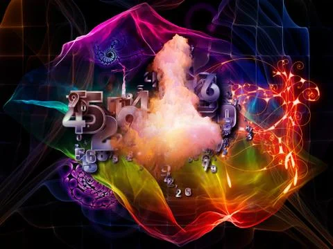 Advance of Math Visualization Stockillustratie