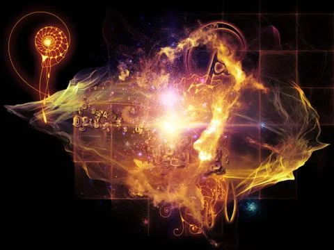 Advance of Math Visualization Stock Illustration